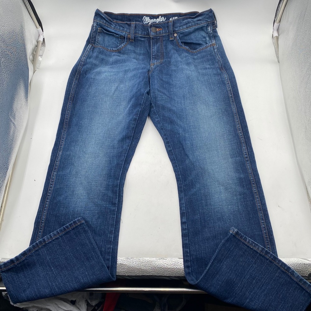 Wrangler Retro Relaxed Boot Jeans Mens 32x32 Blue WRT20JH Stretch Denim Western